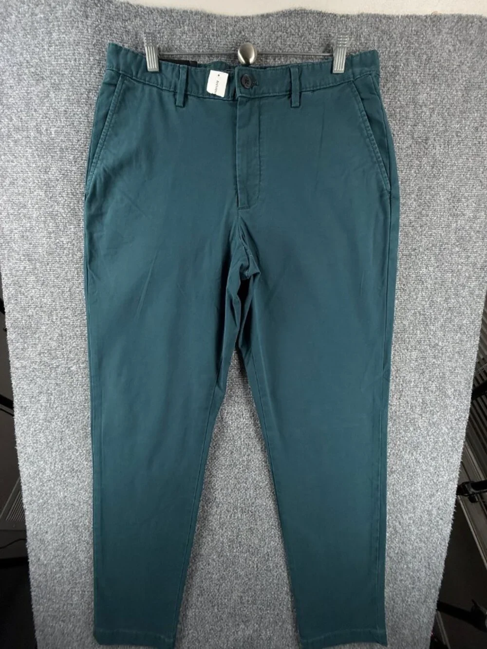 NWT Banana Republic Lived In Chino Blue Athletic Fit Pants Cotton Blend 32x34